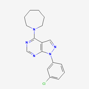 4-(azepan-1-yl)-1-(3-chlorophenyl)-1H-pyrazolo[3,4-d]pyrimidine