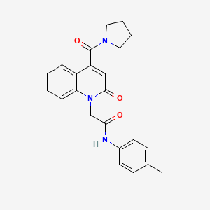 N-(4-ethylphenyl)-2-[2-oxo-4-(pyrrolidin-1-ylcarbonyl)quinolin-1(2H)-yl]acetamide