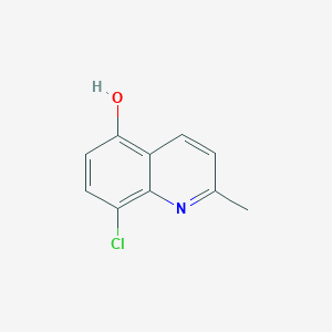 molecular formula C10H8ClNO B1496764 8-Chloro-2-methylquinolin-5-OL CAS No. 420786-78-3