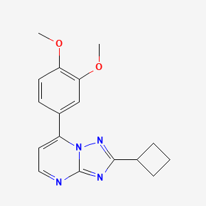 2-Cyclobutyl-7-(3,4-dimethoxyphenyl)[1,2,4]triazolo[1,5-a]pyrimidine