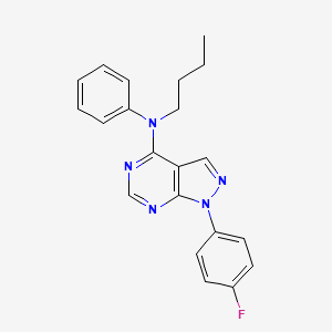 N-butyl-1-(4-fluorophenyl)-N-phenyl-1H-pyrazolo[3,4-d]pyrimidin-4-amine