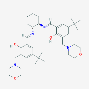 4-Tert-butyl-2-[[(1R,2R)-2-[[5-tert-butyl-2-hydroxy-3-(morpholin-4-ylmethyl)phenyl]methylideneamino]cyclohexyl]iminomethyl]-6-(morpholin-4-ylmethyl)phenol