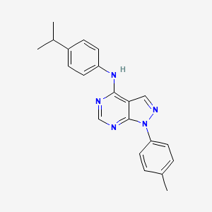 1-(4-methylphenyl)-N-[4-(propan-2-yl)phenyl]-1H-pyrazolo[3,4-d]pyrimidin-4-amine