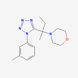 4-{2-[1-(3-methylphenyl)-1H-tetrazol-5-yl]butan-2-yl}morpholine