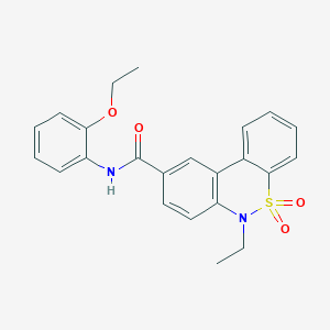 N-(2-ethoxyphenyl)-6-ethyl-6H-dibenzo[c,e][1,2]thiazine-9-carboxamide 5,5-dioxide