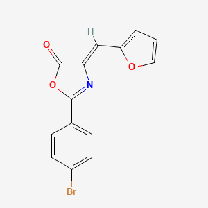 (4Z)-2-(4-bromophenyl)-4-(furan-2-ylmethylidene)-1,3-oxazol-5-one