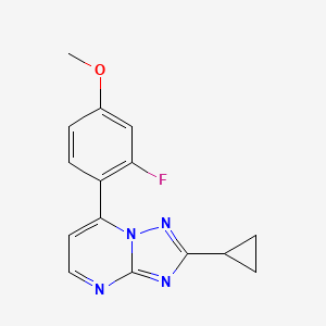 2-Cyclopropyl-7-(2-fluoro-4-methoxyphenyl)[1,2,4]triazolo[1,5-a]pyrimidine