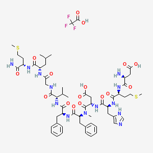 molecular formula C58H82F3N13O16S2 B1496780 (N-Me-Phe7)-神经激肽 B 三氟乙酸盐 CAS No. 110880-53-0