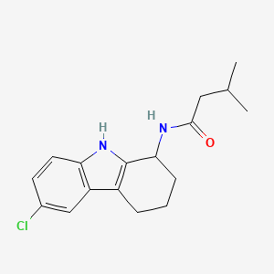 molecular formula C17H21ClN2O B14967826 N-(6-chloro-2,3,4,9-tetrahydro-1H-carbazol-1-yl)-3-methylbutanamide 