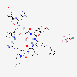 molecular formula C68H87F3N18O14 B1496783 (Des-Gly10,D-Tyr5,D-His(Bzl)6,Pro-NHEt9)-LHRH Trifluoroacetate CAS No. 321709-40-4