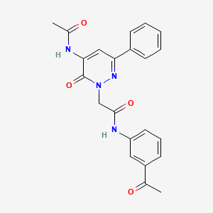 2-[5-(acetylamino)-6-oxo-3-phenylpyridazin-1(6H)-yl]-N-(3-acetylphenyl)acetamide