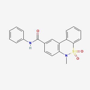 6-methyl-N-phenyl-6H-dibenzo[c,e][1,2]thiazine-9-carboxamide 5,5-dioxide