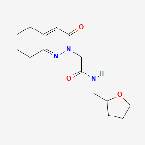 2-(3-oxo-5,6,7,8-tetrahydrocinnolin-2(3H)-yl)-N-(tetrahydrofuran-2-ylmethyl)acetamide