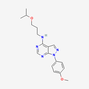 1-(4-methoxyphenyl)-N-[3-(propan-2-yloxy)propyl]-1H-pyrazolo[3,4-d]pyrimidin-4-amine