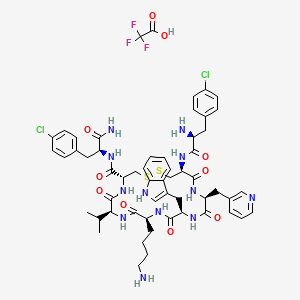 molecular formula C56H67Cl2F3N12O10S2 B1496794 SB-710411 Trifluoroacetate 