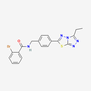 2-bromo-N-[4-(3-ethyl[1,2,4]triazolo[3,4-b][1,3,4]thiadiazol-6-yl)benzyl]benzamide