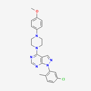 molecular formula C23H23ClN6O B14967954 1-(5-chloro-2-methylphenyl)-4-[4-(4-methoxyphenyl)piperazin-1-yl]-1H-pyrazolo[3,4-d]pyrimidine 