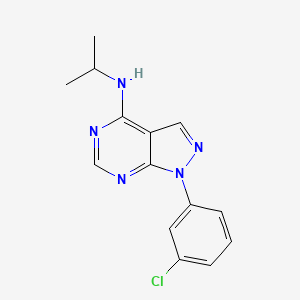 1-(3-chlorophenyl)-N-(propan-2-yl)-1H-pyrazolo[3,4-d]pyrimidin-4-amine