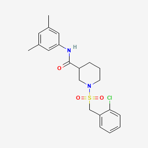 1-[(2-chlorobenzyl)sulfonyl]-N-(3,5-dimethylphenyl)piperidine-3-carboxamide