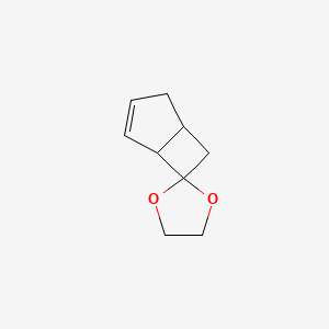molecular formula C9H12O2 B1496801 Spiro[bicyclo[3.2.0]hept[3]ene-6,2'-[1,3]dioxolane] 