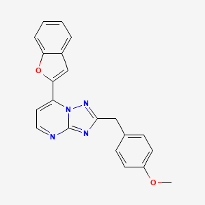 7-(1-Benzofuran-2-yl)-2-(4-methoxybenzyl)[1,2,4]triazolo[1,5-a]pyrimidine