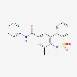 6,7-dimethyl-N-phenyl-6H-dibenzo[c,e][1,2]thiazine-9-carboxamide 5,5-dioxide