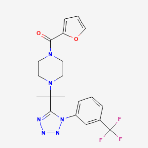 furan-2-yl[4-(2-{1-[3-(trifluoromethyl)phenyl]-1H-tetrazol-5-yl}propan-2-yl)piperazin-1-yl]methanone