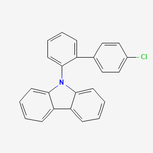 molecular formula C24H16ClN B1496811 9-[2-(4-Chlorophenyl)phenyl]carbazole 
