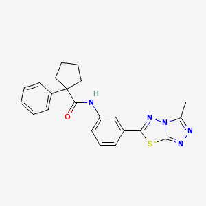 N-[3-(3-methyl[1,2,4]triazolo[3,4-b][1,3,4]thiadiazol-6-yl)phenyl]-1-phenylcyclopentanecarboxamide