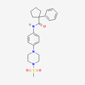 N-{4-[4-(methylsulfonyl)piperazin-1-yl]phenyl}-1-phenylcyclopentanecarboxamide