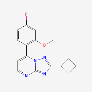 2-Cyclobutyl-7-(4-fluoro-2-methoxyphenyl)[1,2,4]triazolo[1,5-a]pyrimidine