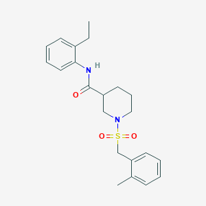 N-(2-ethylphenyl)-1-[(2-methylbenzyl)sulfonyl]piperidine-3-carboxamide