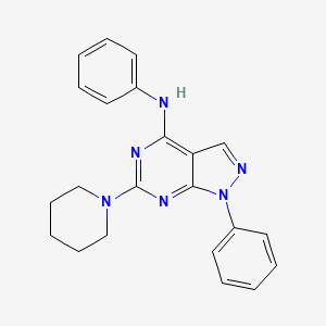 N,1-diphenyl-6-(piperidin-1-yl)-1H-pyrazolo[3,4-d]pyrimidin-4-amine