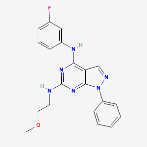 N4-(3-fluorophenyl)-N6-(2-methoxyethyl)-1-phenyl-1H-pyrazolo[3,4-d]pyrimidine-4,6-diamine