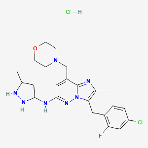 molecular formula C23H30Cl2FN7O B1496828 LY-2784544 (HCl) 