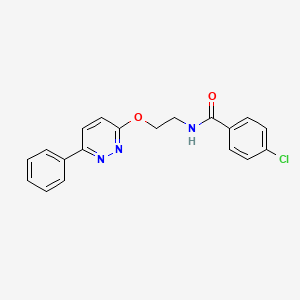 4-chloro-N-(2-((6-phenylpyridazin-3-yl)oxy)ethyl)benzamide