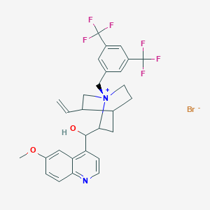 [(1S)-1-[[3,5-Bis(trifluoromethyl)phenyl]methyl]-5-ethenyl-1-azoniabicyclo[2.2.2]octan-2-yl]-(6-methoxyquinolin-4-yl)methanol;bromide