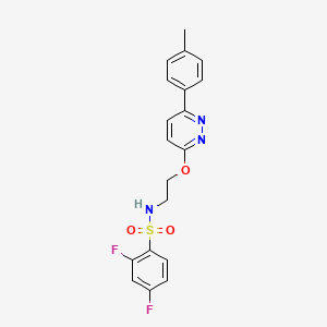 2,4-difluoro-N-(2-((6-(p-tolyl)pyridazin-3-yl)oxy)ethyl)benzenesulfonamide