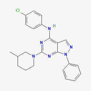 N-(4-chlorophenyl)-6-(3-methylpiperidin-1-yl)-1-phenyl-1H-pyrazolo[3,4-d]pyrimidin-4-amine