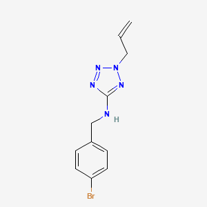 molecular formula C11H12BrN5 B14968388 N-(4-bromobenzyl)-2-(prop-2-en-1-yl)-2H-tetrazol-5-amine 