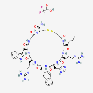(Deamino-Cys3,Nle4,Arg5,D-2-Nal7,Cys11)-a-MSH (3-11) amide Trifluoroacetate