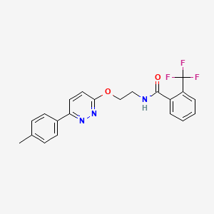 N-(2-((6-(p-tolyl)pyridazin-3-yl)oxy)ethyl)-2-(trifluoromethyl)benzamide