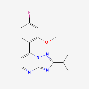 7-(4-Fluoro-2-methoxyphenyl)-2-(propan-2-yl)[1,2,4]triazolo[1,5-a]pyrimidine