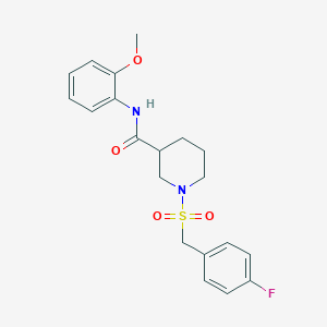 1-[(4-fluorobenzyl)sulfonyl]-N-(2-methoxyphenyl)piperidine-3-carboxamide