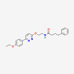 N-(2-((6-(4-ethoxyphenyl)pyridazin-3-yl)oxy)ethyl)-4-phenylbutanamide