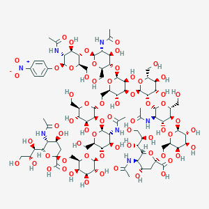 molecular formula C90H141N7O64 B1496852 Disialylnonasaccharide-|A-pNP CAS No. 1408055-26-4