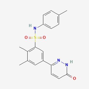 molecular formula C19H19N3O3S B14968550 2,3-dimethyl-N-(4-methylphenyl)-5-(6-oxo-1,6-dihydropyridazin-3-yl)benzenesulfonamide 