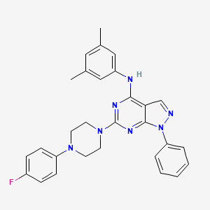 N-(3,5-dimethylphenyl)-6-[4-(4-fluorophenyl)piperazin-1-yl]-1-phenyl-1H-pyrazolo[3,4-d]pyrimidin-4-amine