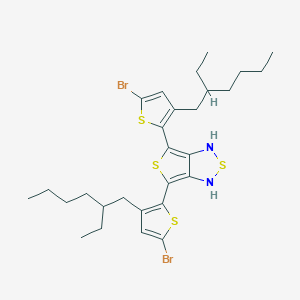 molecular formula C28H38Br2N2S4 B1496868 4,6-Bis(5'-bromo-3'-(2-ethylhexyl)thien-2'-yl)thieno[3,4-c][1,2,5]thiadiazole 