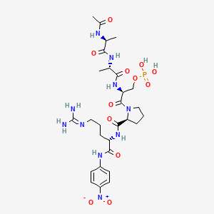 L-Argininamide, N-acetyl-L-alanyl-L-alanyl-O-phosphono-L-seryl-L-prolyl-N-(4-nitrophenyl)-(9CI)